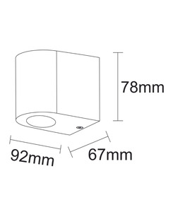 Уличный светильник Goldlux 303349 Boston GU10 1x10W IP44 BK  характеристики