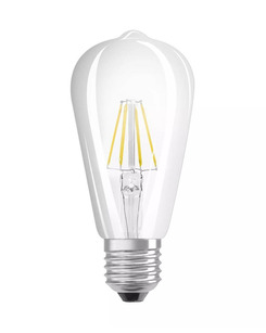 Лампочка Osram 4058075434400 E27 6.5W 2700K 806Lm IP20 Filament цена
