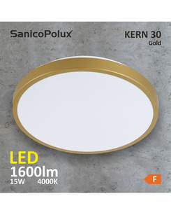 Потолочный светильник Goldlux 318725 Kern Led 1x15W 4000K 1600Lm IP20 Gold  отзывы