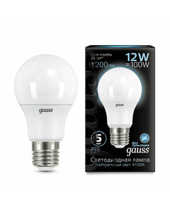 Лампочка Gauss 102502212 A60 E27 12 Вт 4100K цена