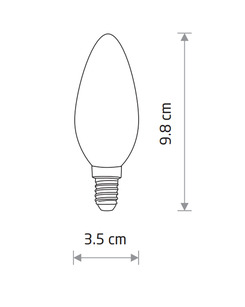 Лампочка Nowodvorski 10589 Bulb E14 1x6W 3000K 650Lm IP20  опис