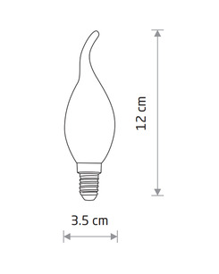 Лампочка Nowodvorski 10592 Bulb Vintage Led E14 1x6W 2200K 470Lm IP20  опис
