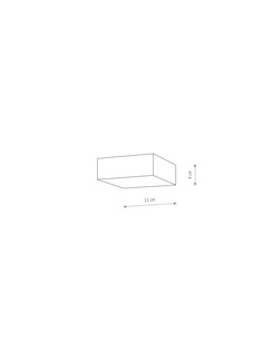 Стельовий світильник Nowodvorski 10433 Lid Square Led 1x15W 4000K 1200Lm IP20 Bl  характеристики