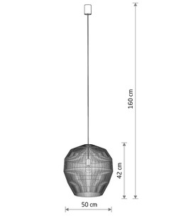 Подвесной светильник, люстра Nowodvorski 11164 Haiti M E27 1x25W IP20 Бежевый  характеристики