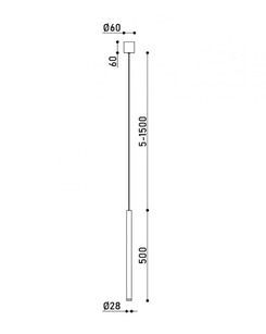 Подвесной светильник Kloodi PE-OSLO500 LED 1x7W 3000K IP20 Wh  отзывы