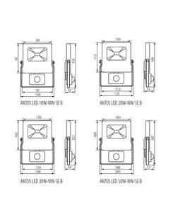 Вуличний світильник Kanlux 27094 Antos led 10w-nw-se b  опис