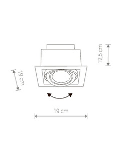 9573 Светильник встроенный Nowodvorski DOWNLIGHT SILVER I ES111 CN  описание