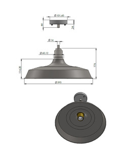 Люстра Pikart 32101-2 E27 1x60W IP20 Bk  опис