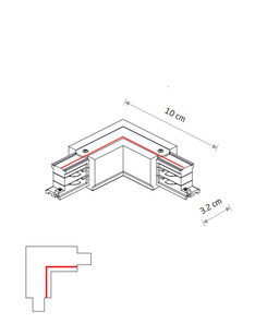 Соединитель Nowodvorski 8227 Ctls Power L Connector Wh  отзывы