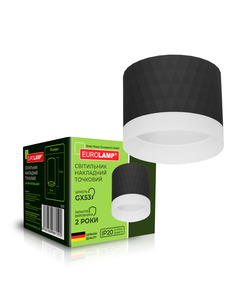 Точковий світильник Eurolamp LH-LED-GX53(black)N3 GX53 1x30W IP20 Bk ціна
