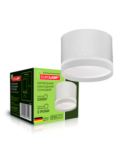 Точковий світильник Eurolamp LH-LED-GX53(white)N1 GX53 1x30W IP20 Wh