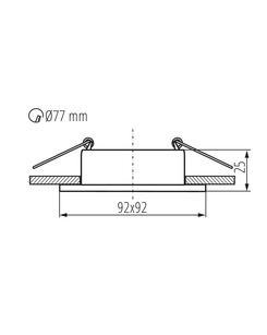 Точечный светильник Kanlux 37260 Feline DSL GX5.3/GU10 1x10W IP20 Wh  отзывы