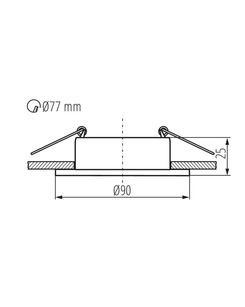 Точечный светильник Kanlux 37255 Feline DSO GX5.3/GU10 1x10W IP20 Wh  купить