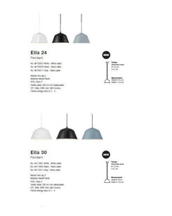 Підвісний світильник Nordlux 48713001 Ella E27 40W IP20 Bl  купити