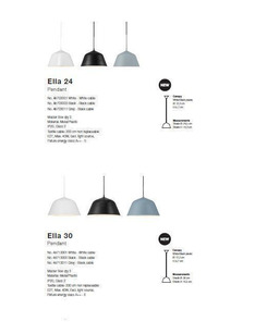 Підвісний світильник Nordlux 48713011 Ella E27 40W IP20 Gr  характеристики