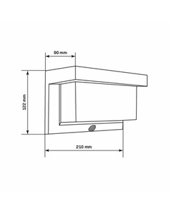 Уличный светильник Goldlux 325464 Tony Pir Led 6500K IP44 Bk  купить