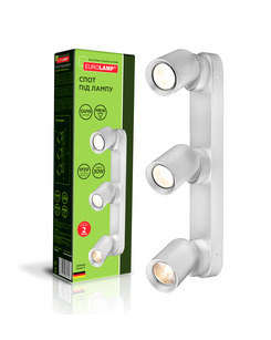 Спот Eurolamp LH3-LED-GU10(white)new LH3 GU10 3x30W IP20 Wh цена