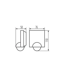 Датчик руху Kanlux 37369 Pir Sensquare IP54 Bk  характеристики