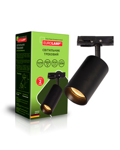 Трековий світильник Eurolamp LHT-LED-GU10(black) GU10 1x30W MR16 IP20 Bk ціна