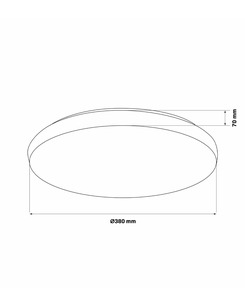 Потолочный светильник Goldlux 325747 Pirius Led 1x48W 3000K-6000K 5300Lm IP44 WH  купить