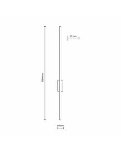 Бра Tk Lighting 18074 Flash Led 1x24W 4000K-4500K 1200Lm IP20 Bk  купить