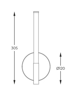 Бра Zuma Line 1007 Lautaro Led 1x3W 3000K IP20 Silver  описание