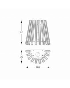 Бра Zuma Line W0547-01H-F9AC Bach E14 1x40W IP20 Gold  описание