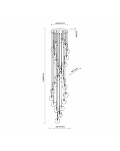 Люстра TK Lighting 10258 Aurora G9 26x8W IP20  купити