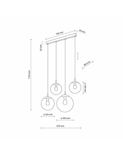 Люстра TK Lighting 5381 Esme E27 4x15W IP20  купить