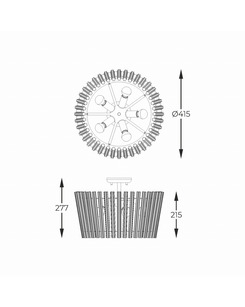 Люстра Zuma Line C0547-05H-F9AC Bach E14 5x40W IP20  описание