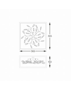 Люстра Zuma Line C0578-04A-B5TF Spring G9 4x33W IP20  опис