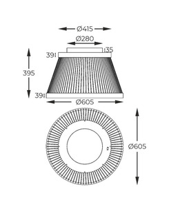 Люстра Zuma Line MX3328-2-3BT Balu Led 1x34W 3000K-6000K 4000Lm IP20  відгуки