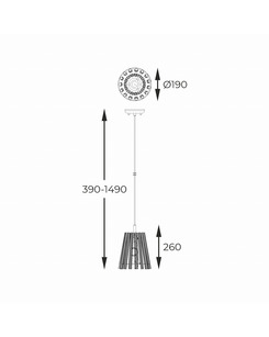 Люстра Zuma Line P0547-01H-F9AC Bach E14 1x40W IP20  відгуки