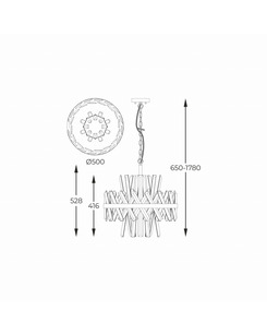 Люстра Zuma Line P0567-08C-7GAC Constantinople G9 8x28W IP20  купить