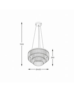 Люстра Zuma Line P17127-4-1GD Tifanny E14 4x40W IP20  купить