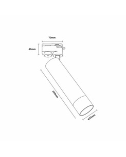 Трековый светильник Zuma Line TLS005-BK Lulu Track GU10 1x35W IP20  описание