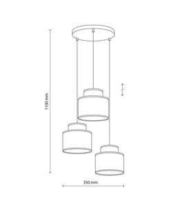 Підвісний світильник Tk Lighting 2759 Duo Juta E27 3x15W IP20  відгуки