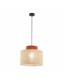 Підвісний світильник Tk Lighting 2785 Duo Juta E27 1x15W IP20 Beige  купити