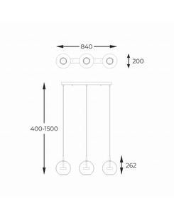 Подвесной светильник Zuma Line P0428-03J-B5AC Enceladus Led 3x5W 3000K 500Lm IP20 Chrome  отзывы