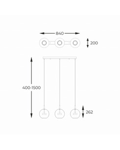 Подвесной светильник Zuma Line P0428-03J-L4AC Enceladus Led 3x5W 3000K 1500Lm IP20 Gold  описание