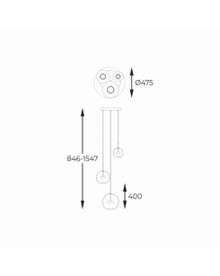 Підвісний світильник Zuma Line P0428-03L-F4AC Enceladus Led 3x5W 3000K 1500Lm IP20 Chrome  відгуки