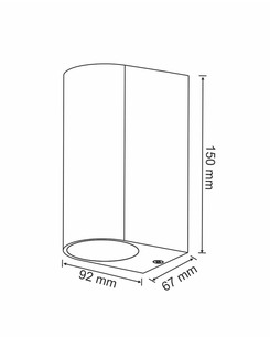 Уличный светильник Goldlux 303356 Boston GU10 2x10W IP44 BK  купить