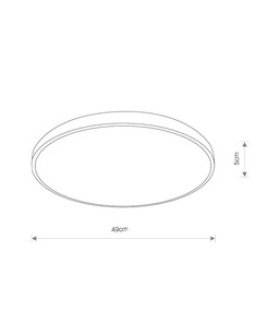 Світильник Nowodvorski 10974 Agnes round LED 1x32W 4000K 2300Lm IP44 Bk  опис