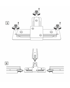 З'єднувач Goldlux 327239 Profile t-connector IP20 Bk  опис