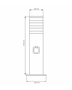 Уличный светильник с розеткой Goldlux 327970 Teksas E27 1x20W IP44 Gr  отзывы