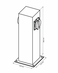 Столбик с розетками Goldlux 327963 Elektri IP44 Gr  отзывы