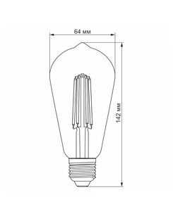 Светодиодная лампа Videx VL-ST64FAD-06272 E27 6W 600Lm 2200K  отзывы