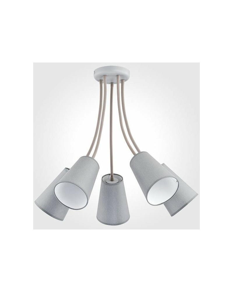 Люстра припотолочная TK Lighting 2101 Wire Gray Фото 0 Люстра припотолочная TK Lighting 2101 Wire Gray цена