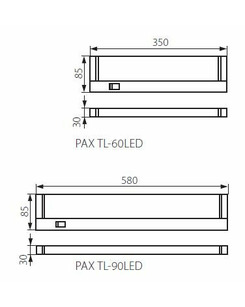 Подсветка мебельная Kanlux 22191 Pax tl-60led  характеристики