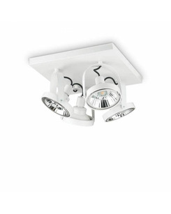 Спот Ideal Lux 229638 Glim PL4 Square Bianco ціна